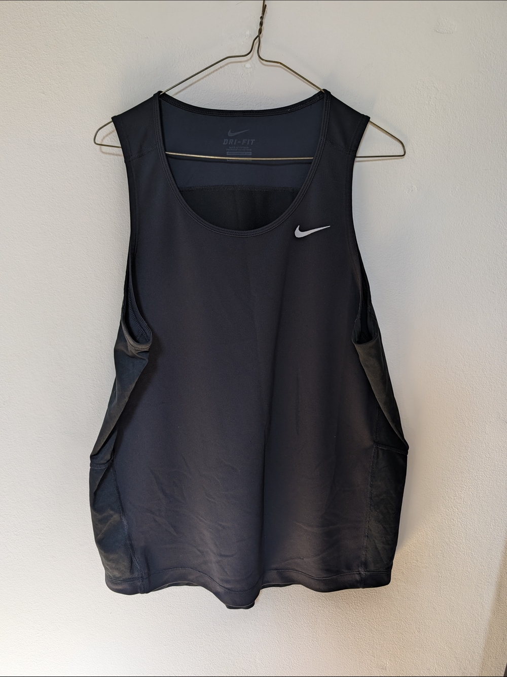 Nike Dri-FIT Black Sleeveless Athletic Tank